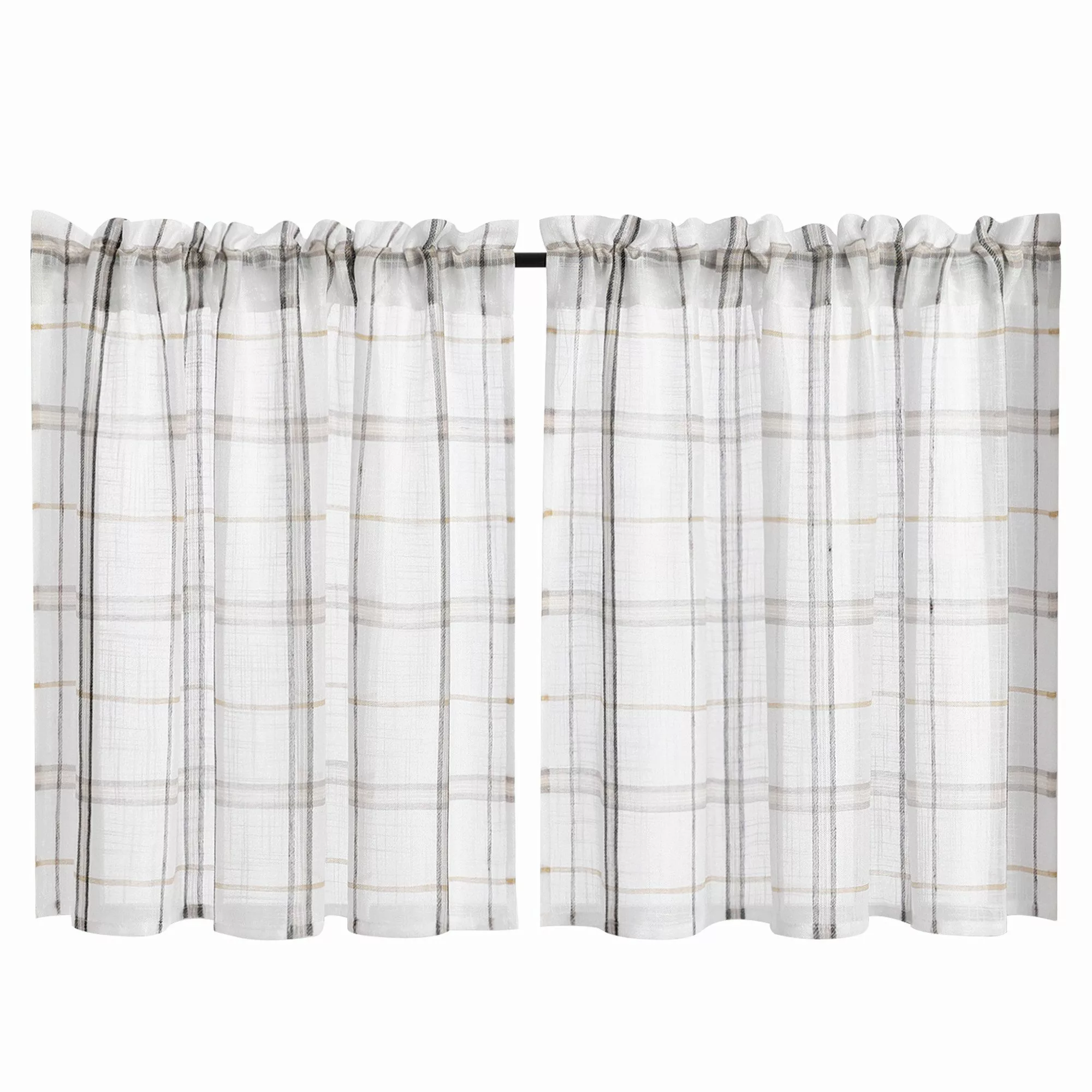 Joyswahl Scheibengardine, Stangendurchzug (2 St), transparent, günstig online kaufen