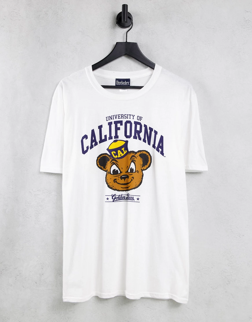 Park Agencies – Oversize-T-Shirt in Weiß mit California-Logo günstig online kaufen