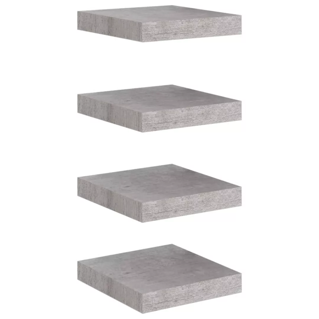 Schweberegale 4 Stk. Betongrau 23x23,5x3,8 Cm Mdf günstig online kaufen