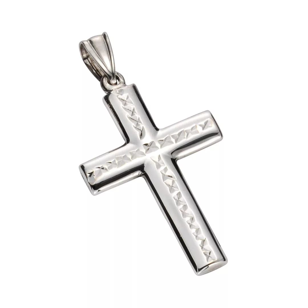 Vivance Kettenanhänger "925 Silber rhodiniert Kreuz" günstig online kaufen