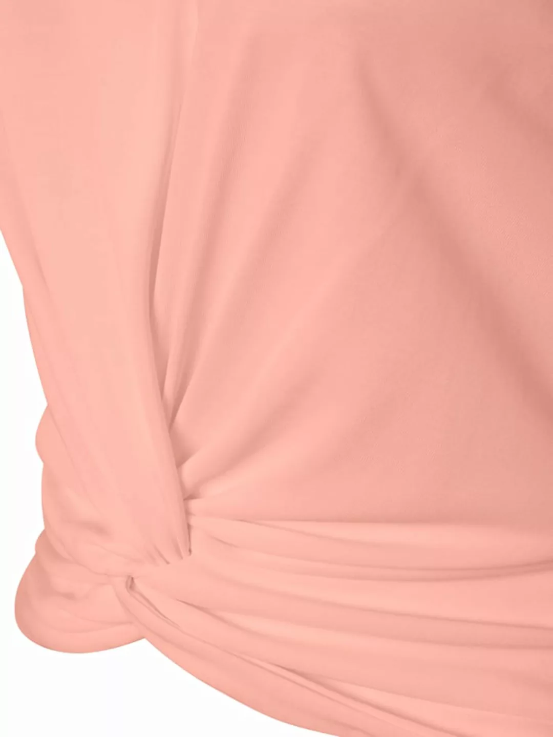 T-Shirt mit Knoten SIENNA Rosé günstig online kaufen