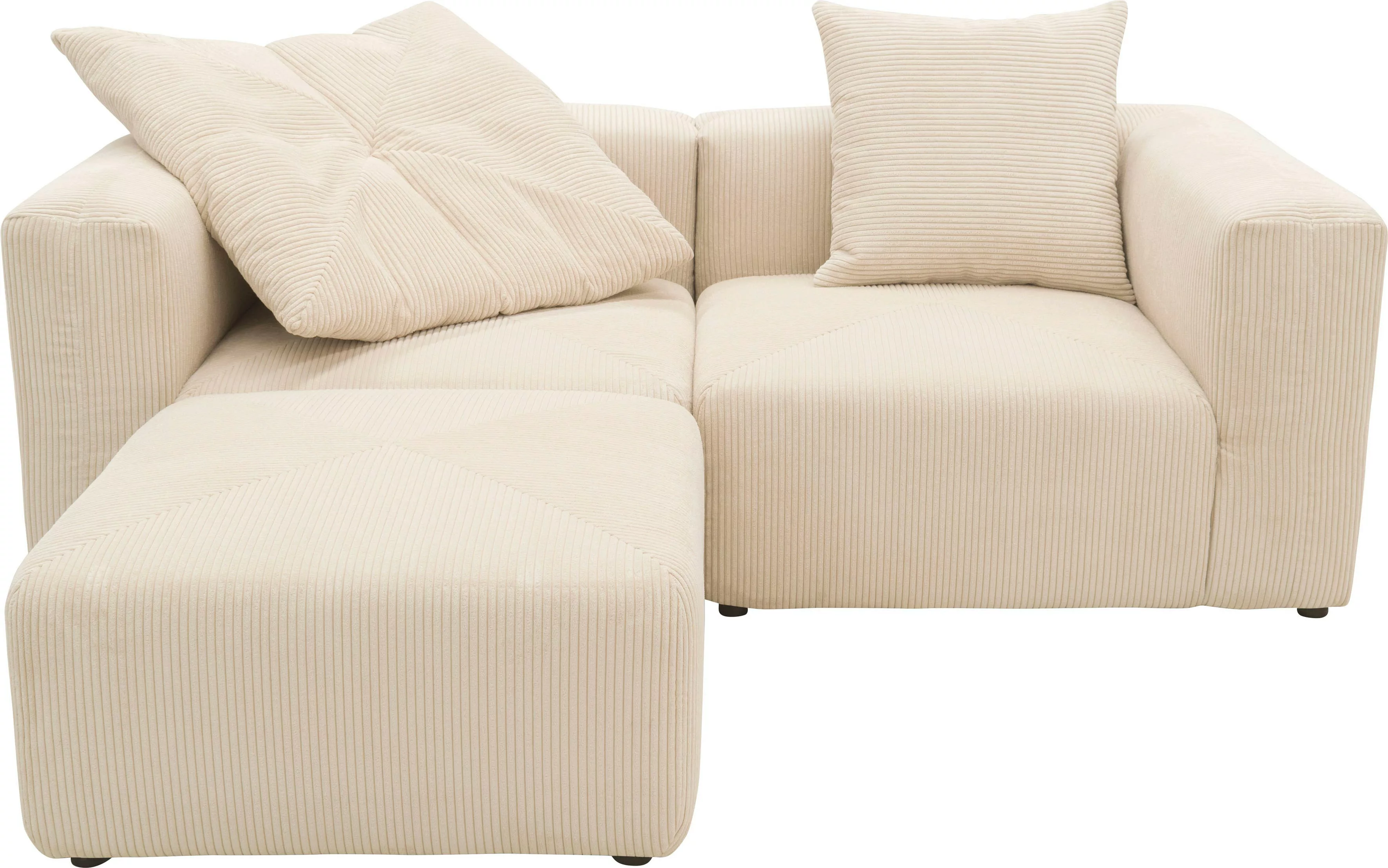 RAUM.ID Ecksofa »Gerrid L-Form«, Cord, Modulsofa, bestehend aus 2 Eckelemen günstig online kaufen