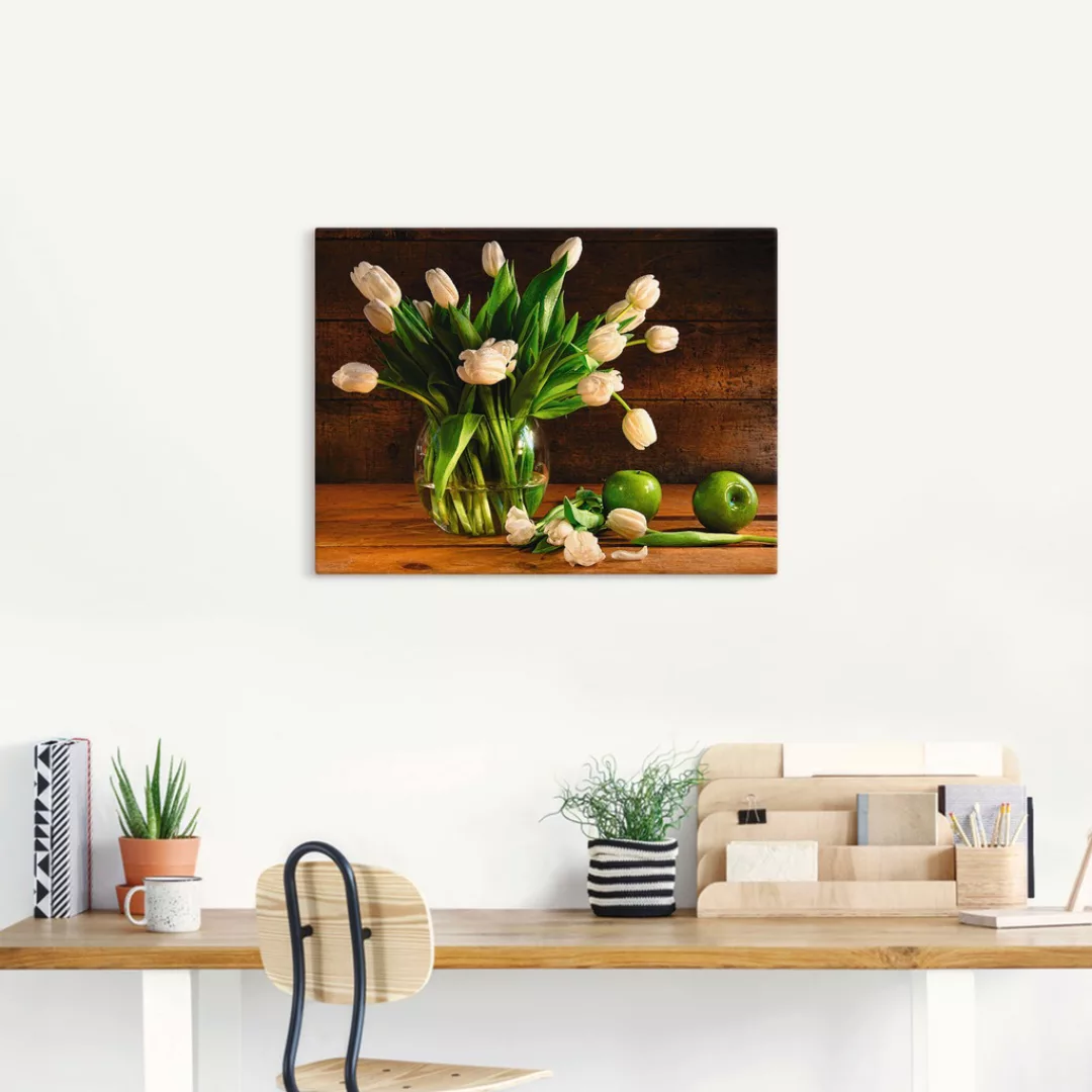 Artland Wandbild »Tulpen in Glasvase«, Blumen, (1 St.), als Alubild, Outdoo günstig online kaufen