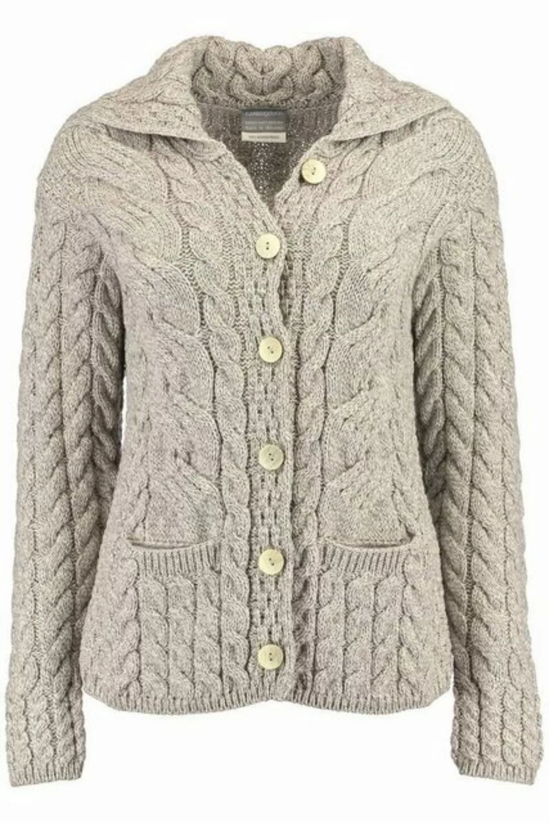 Carraig Donn Strickjacke im typischen Irland Aran Strick günstig online kaufen