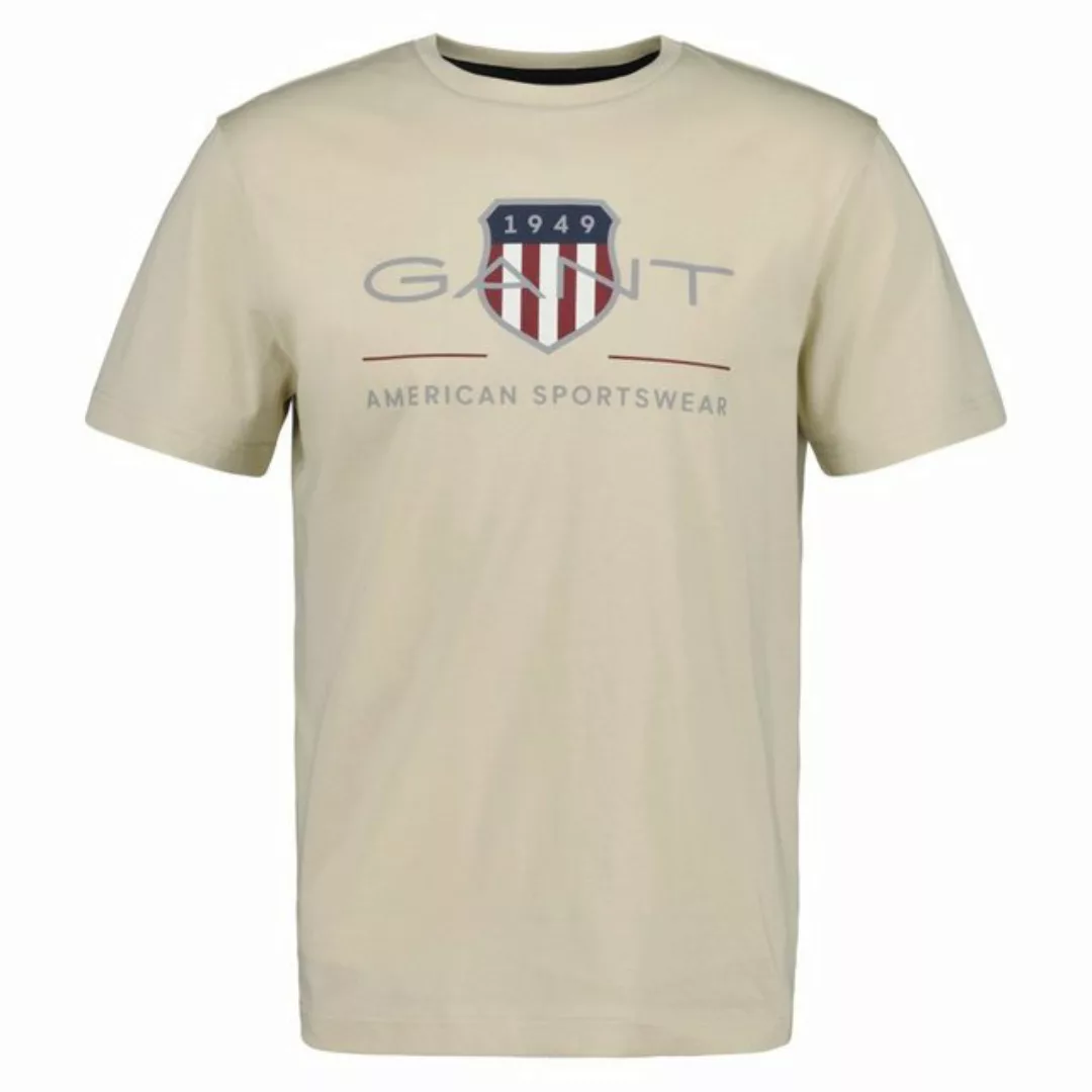 Gant T-shirt Logo Ecru - Größe XXL günstig online kaufen