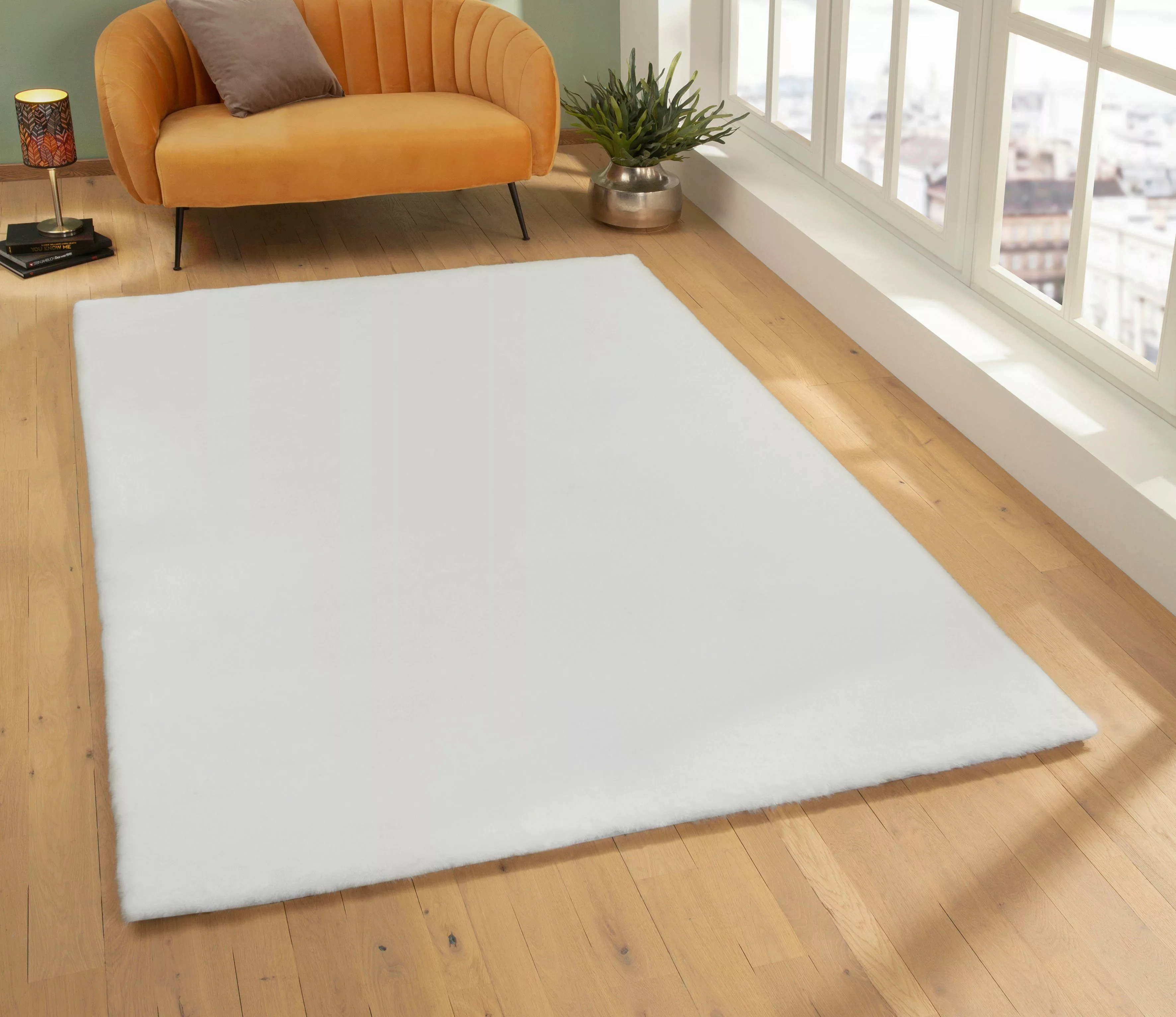 my home Fellteppich Rabbit, Kunstfell, Kaninchenfell-Haptik, günstig online kaufen