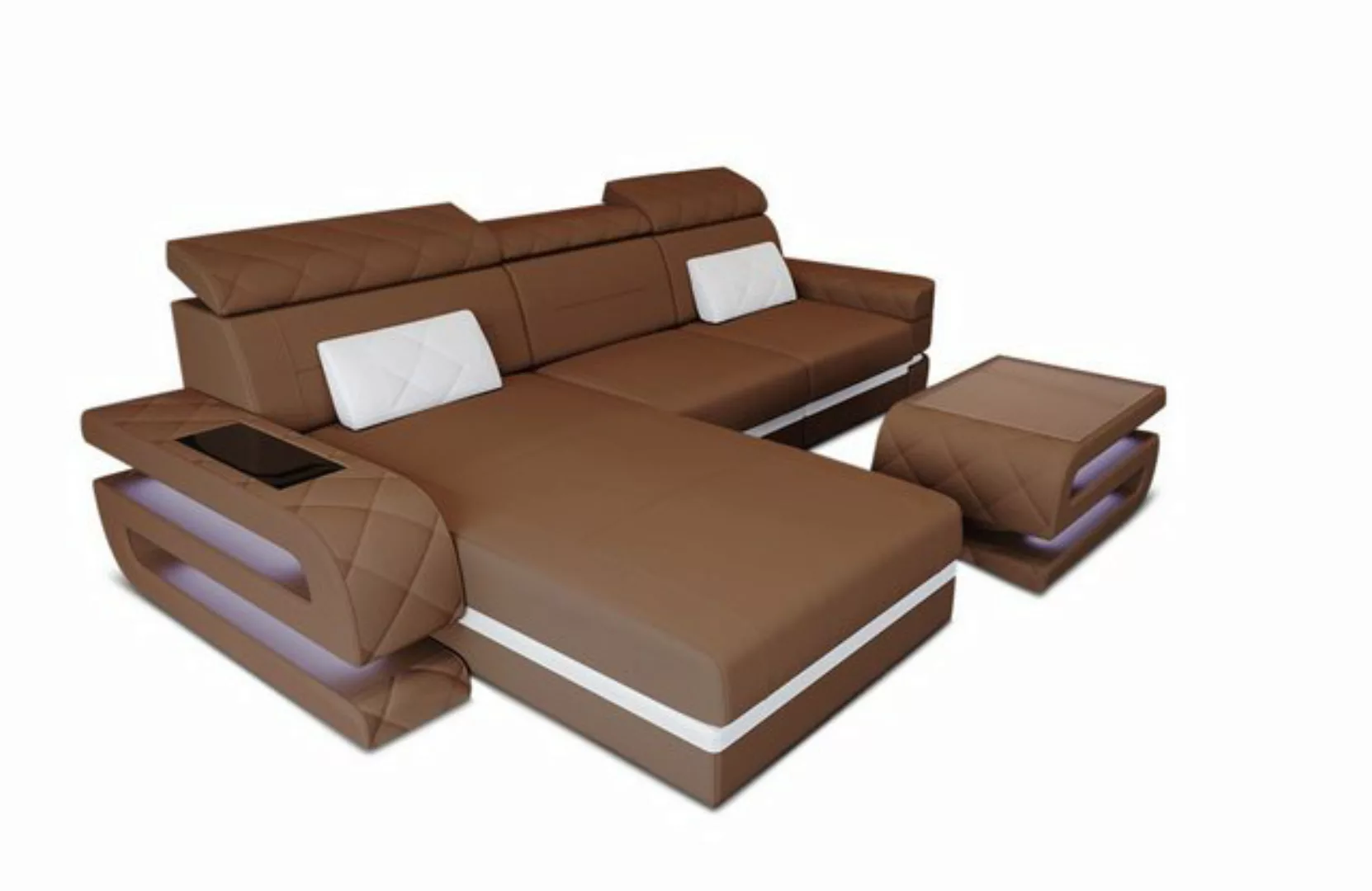 Sofa Dreams Ecksofa Polster Stoffsofa Couch Bologna L Form Stoff Sofa, Mikr günstig online kaufen