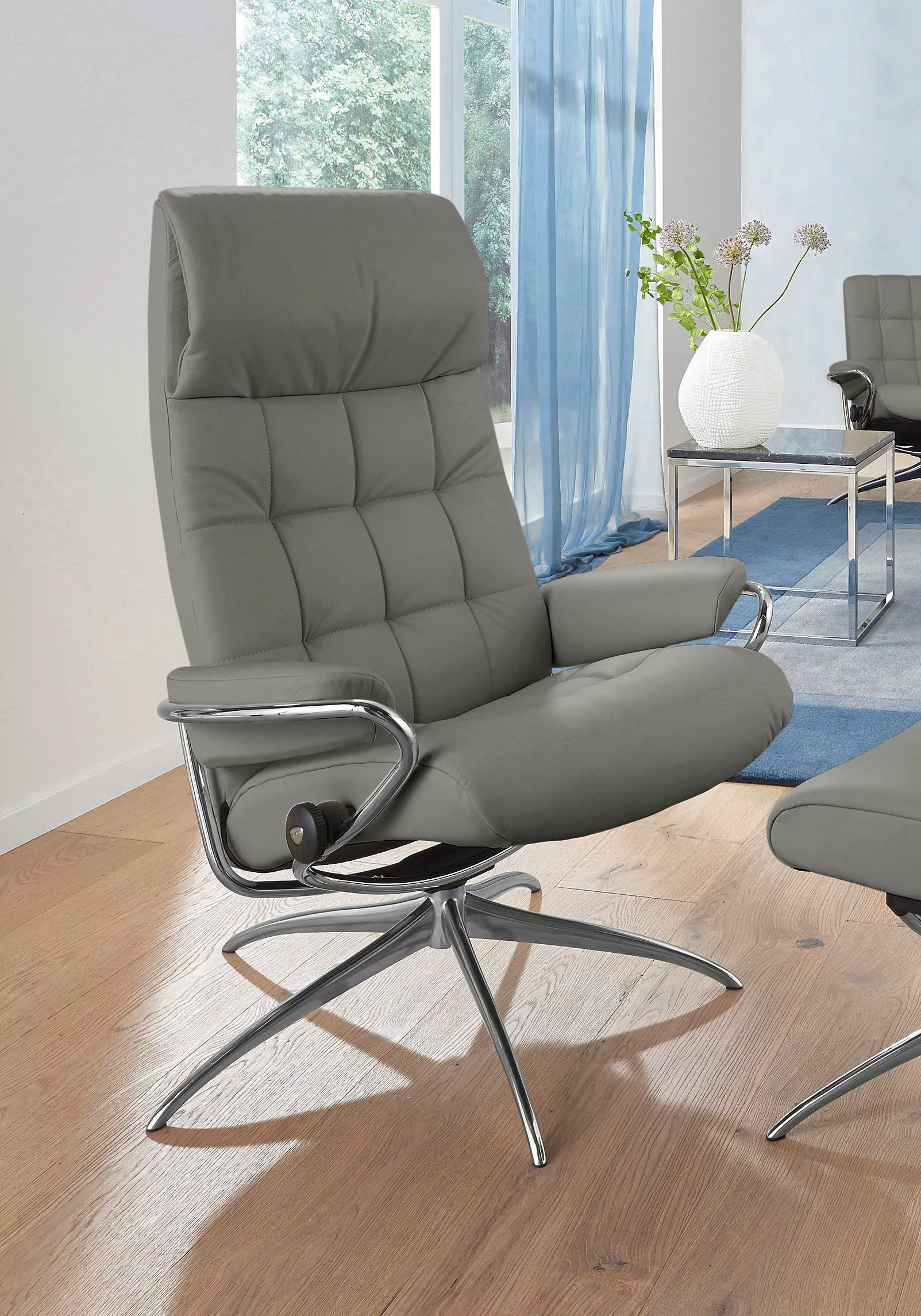 Stressless Relaxsessel "London", High Back, mit Star Base, Gestell Chrom günstig online kaufen