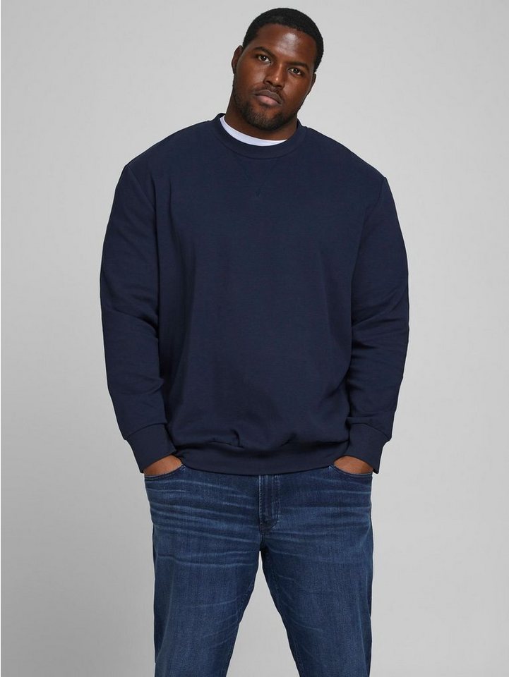 Jack & Jones Sweatshirt Basic Sweater Plus Size Sweatshirt Pullover Übergrö günstig online kaufen