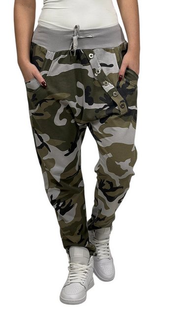 Mississhop Boyfriend-Hose Sweatpants Baggy Camouflage Damenhose Militär Hos günstig online kaufen