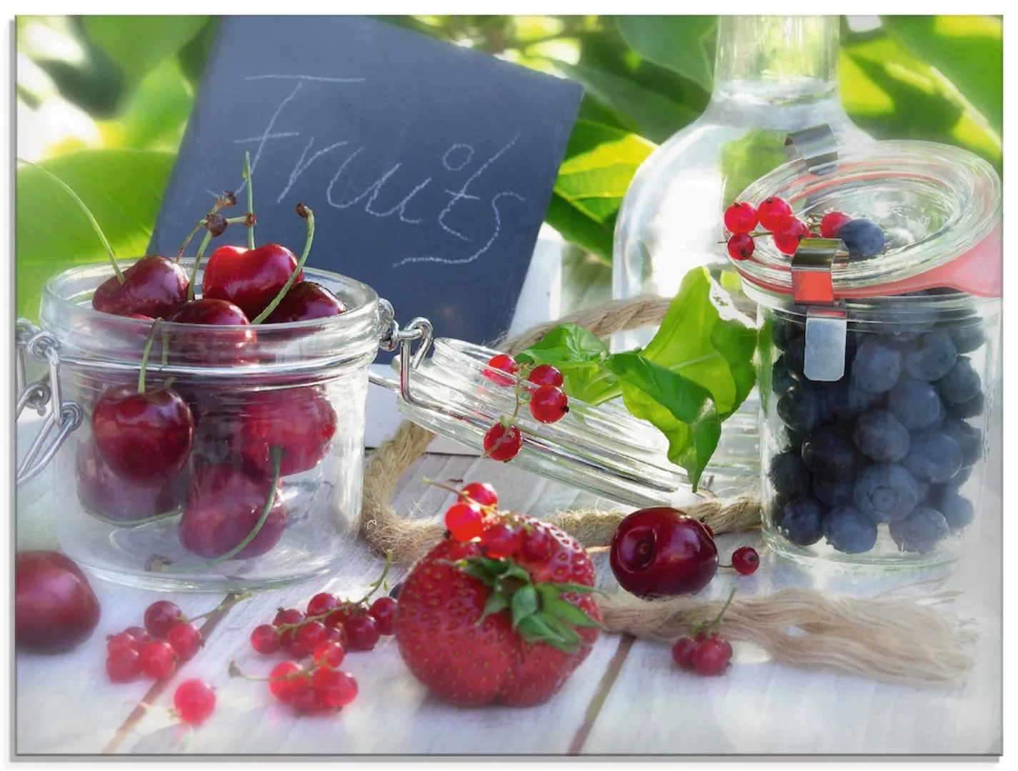Artland Glasbild »Frischer Früchte Sommer«, Lebensmittel, (1 St.) günstig online kaufen