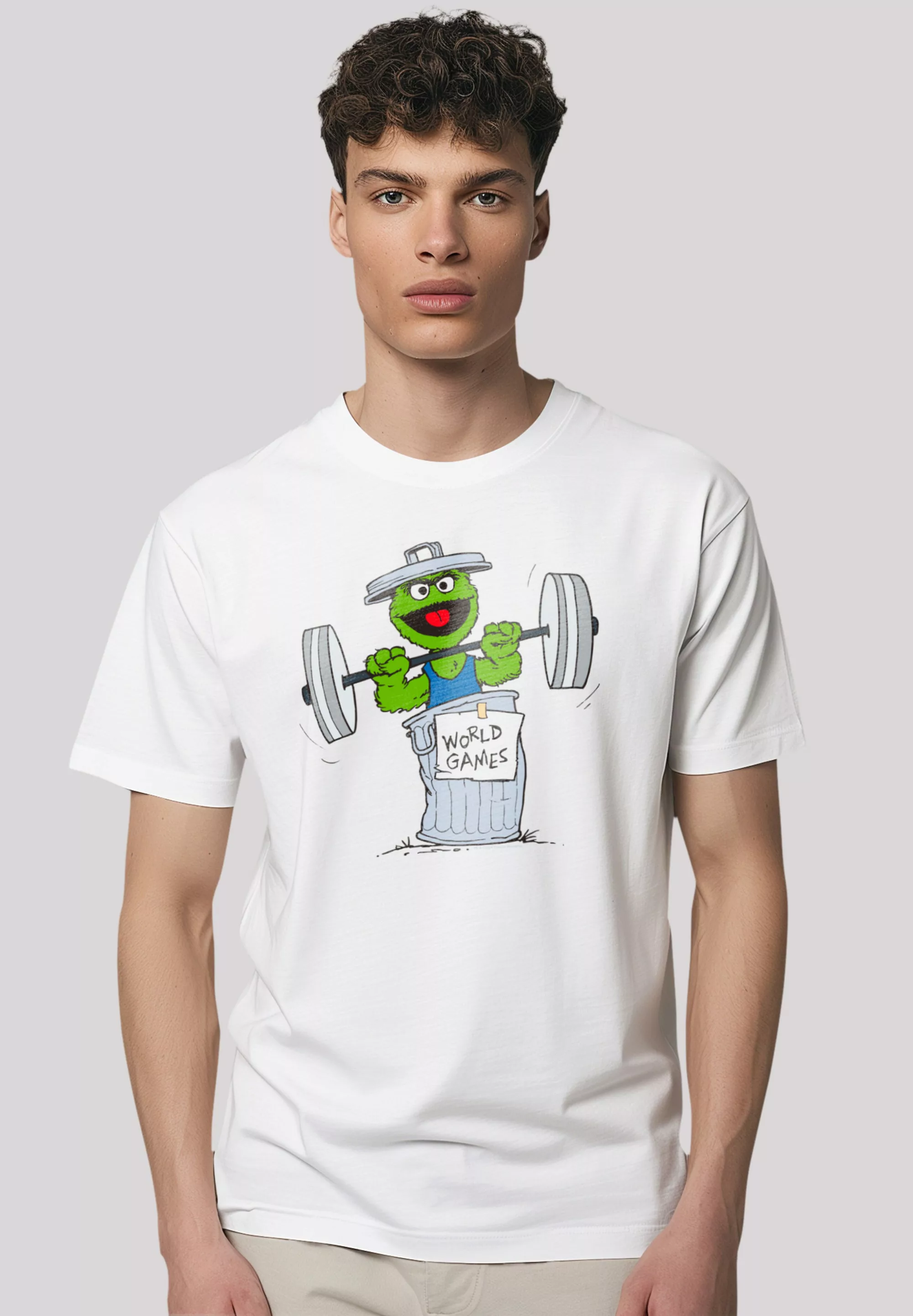 F4NT4STIC T-Shirt "Sesamstraße Oscar World Games", Premium Qualität günstig online kaufen