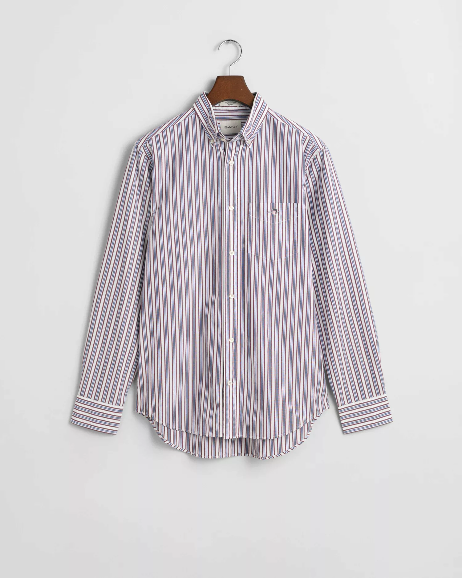 Gant Langarmhemd "REG POPLIN STRIPE SHIRT", Regular Fit Popeline Hemd mit S günstig online kaufen