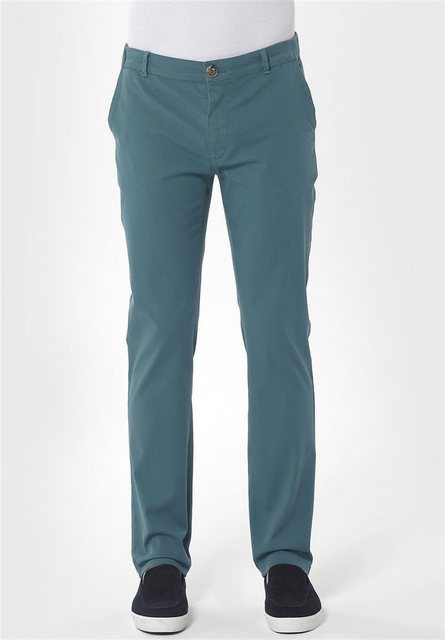 ORGANICATION Chinohose Men's Garment Dyed Jogger Fit Chino in Petrol Green günstig online kaufen