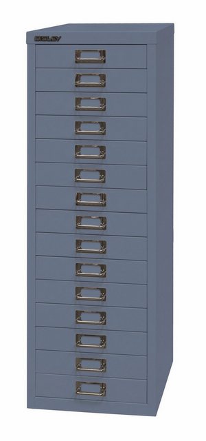Bisley Aktenschrank MultiDrawer Schubladenschrank in Blau - Maße: H 86 x B günstig online kaufen