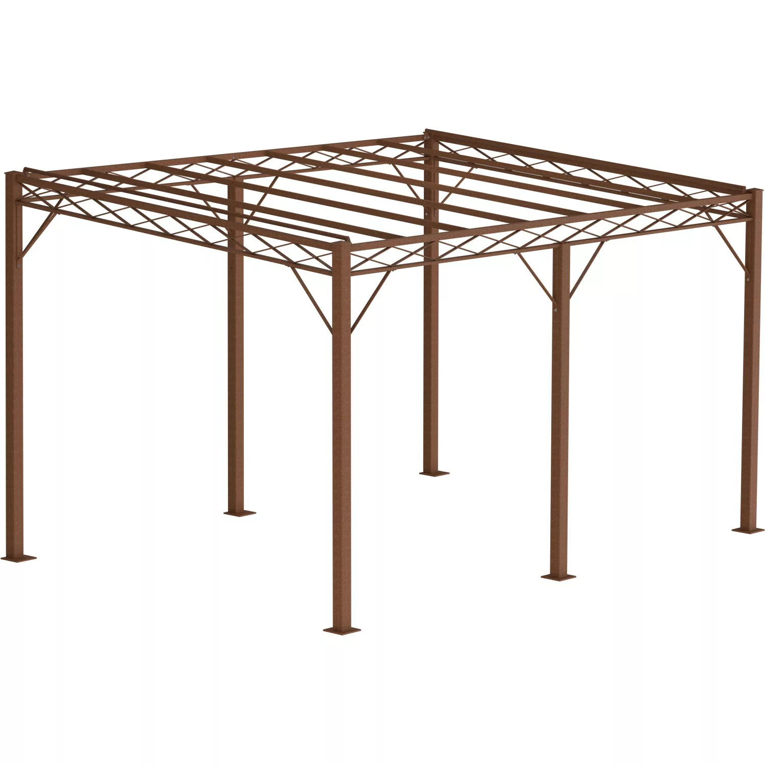 Eleo Pergola Sicilia 252,2 cm x 408 cm x 304 cm Unbeschichtet günstig online kaufen