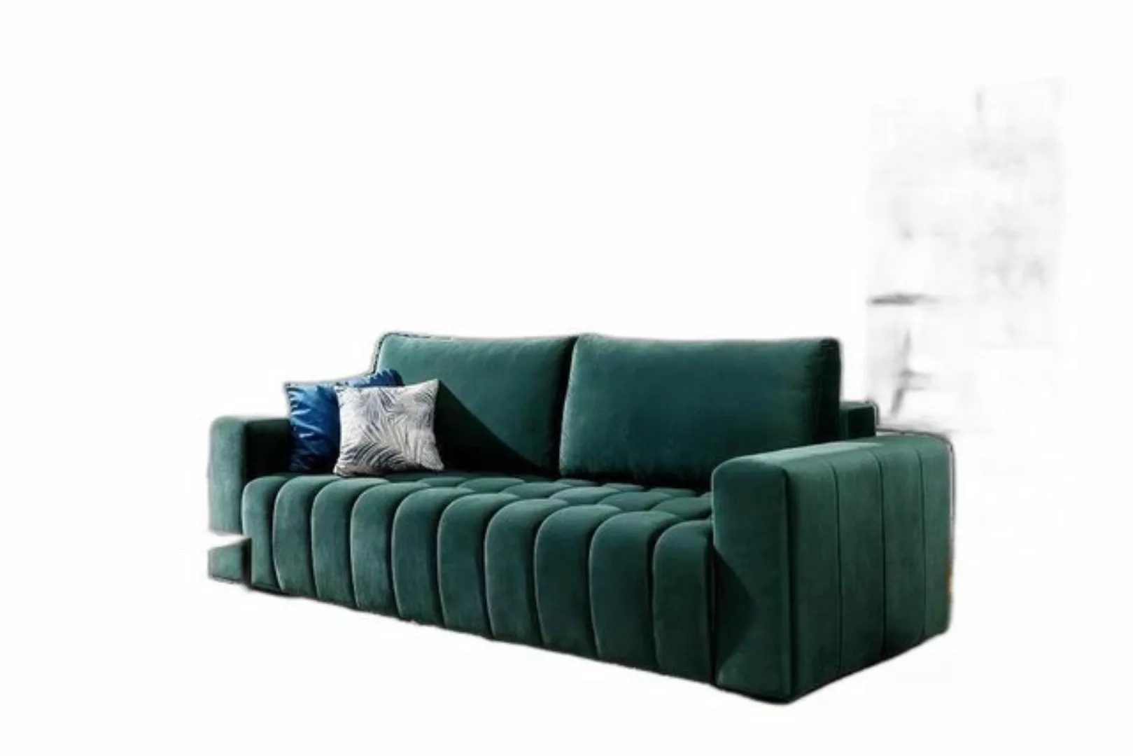 Xlmoebel Sofa Traditionelle 3-Sitz Polstersofas Textil Couch, 1 Teile, Herg günstig online kaufen