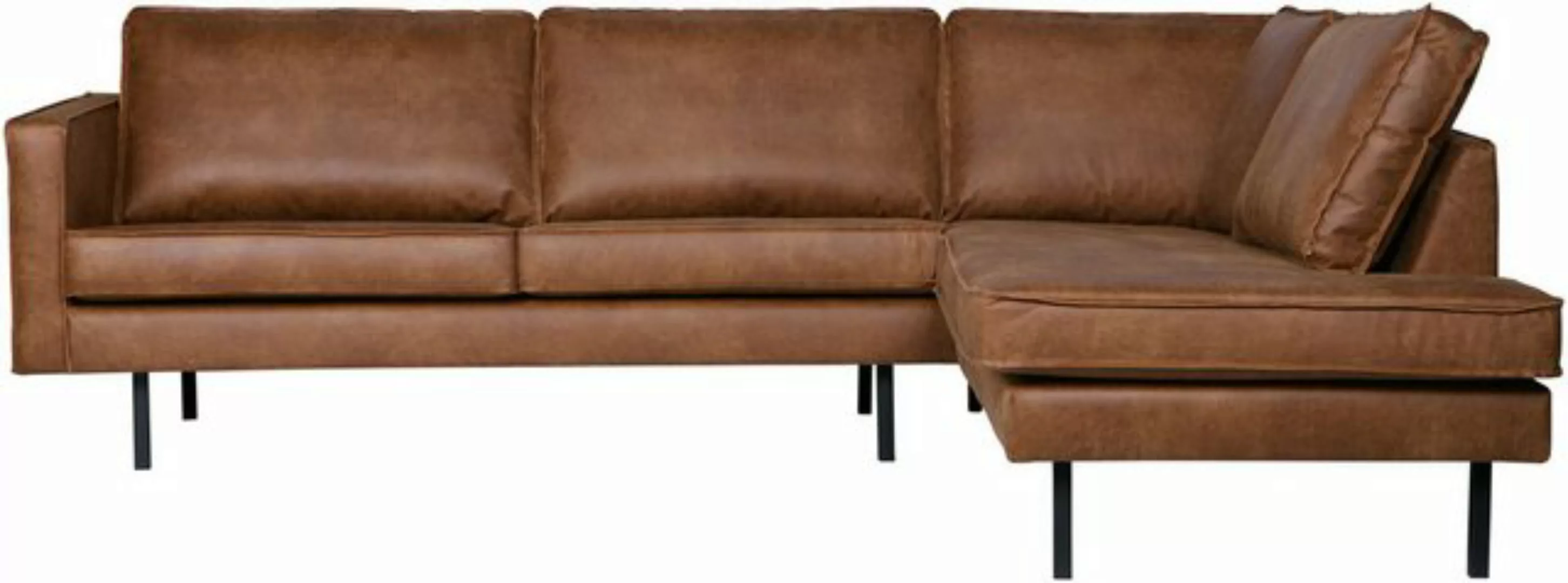 WOOOD Ecksofa »Rodeo«, mit recyceltem Leder, frei im Raum stellbar, H 85 cm günstig online kaufen