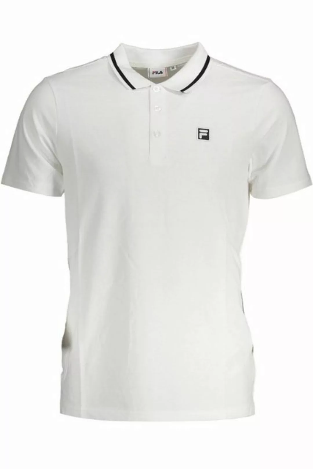 Fila Poloshirt Herren Kurzarm-Polo in Weiß mit Kontrastdetails günstig online kaufen