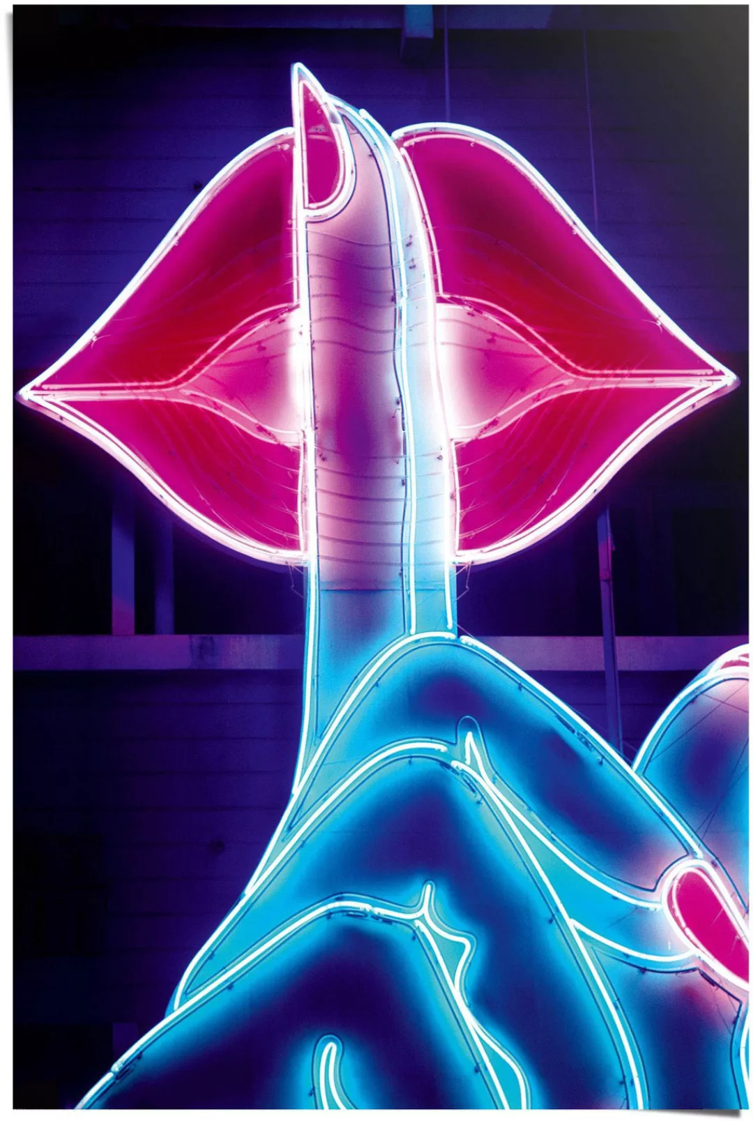 Reinders Poster "Neon Lips", (1 St.) günstig online kaufen