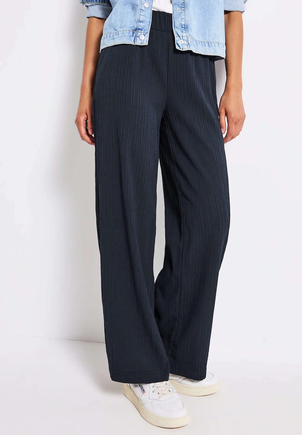 STREET ONE Stoffhose, Sommerhose mit elastischem Bund günstig online kaufen