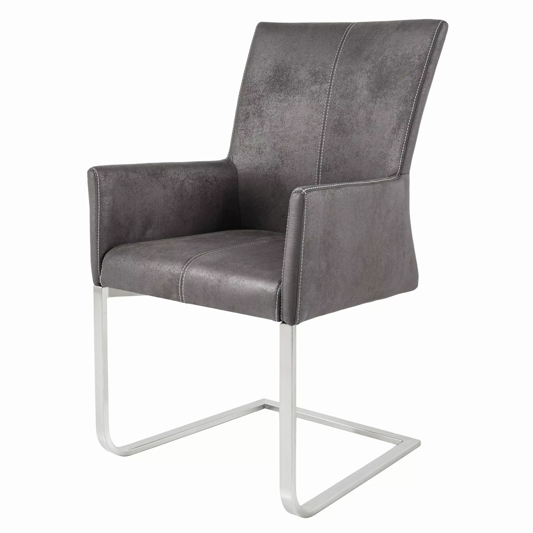 riess-ambiente Freischwinger SAMSON vintage grau / günstig online kaufen