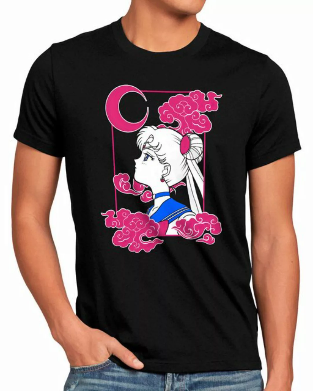 style3 Print-Shirt Herren T-Shirt Aiming for the Stars sailor moon anime ma günstig online kaufen