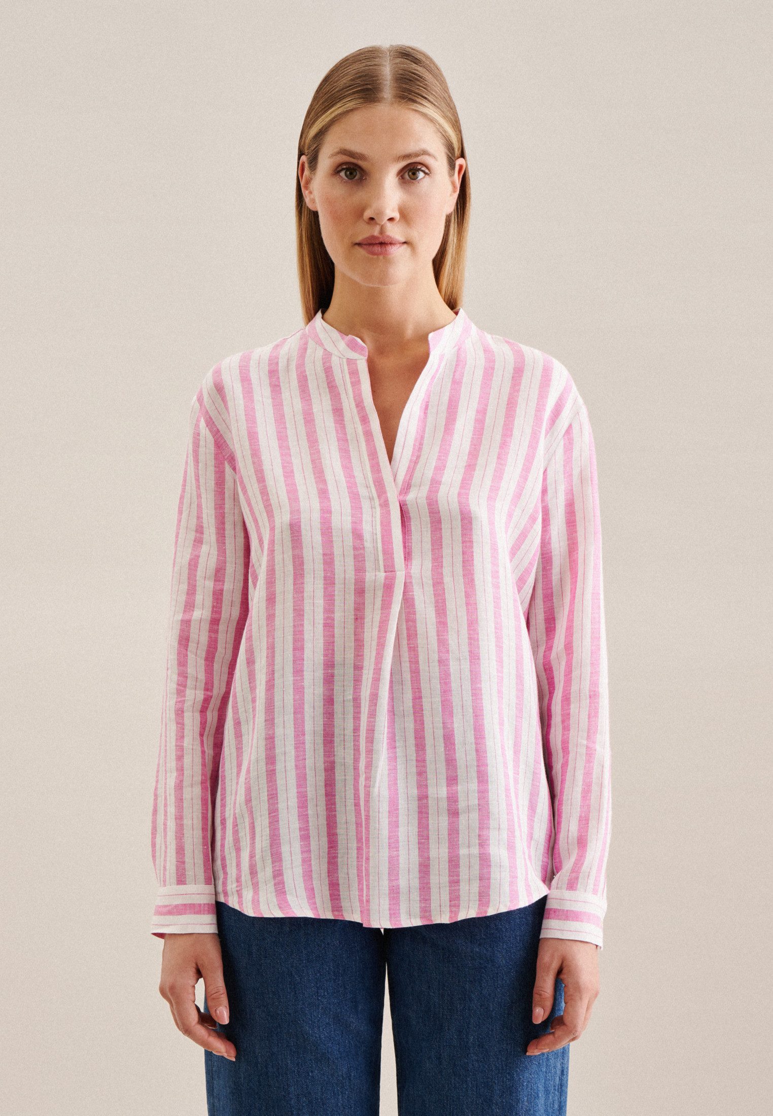seidensticker Klassische Bluse "Schwarze Rose", Tunika Garnfärber günstig online kaufen