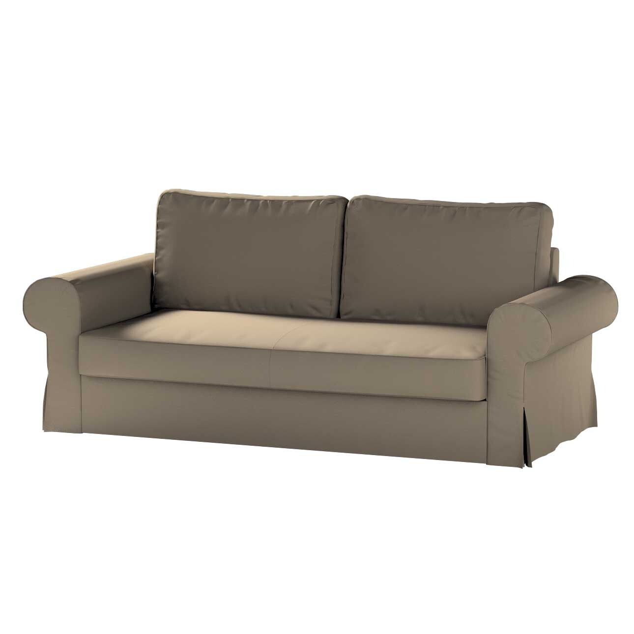 Bezug für Backabro 3-Sitzer Sofa ausklappbar, mokka, Bezug für Backabro 3-S günstig online kaufen