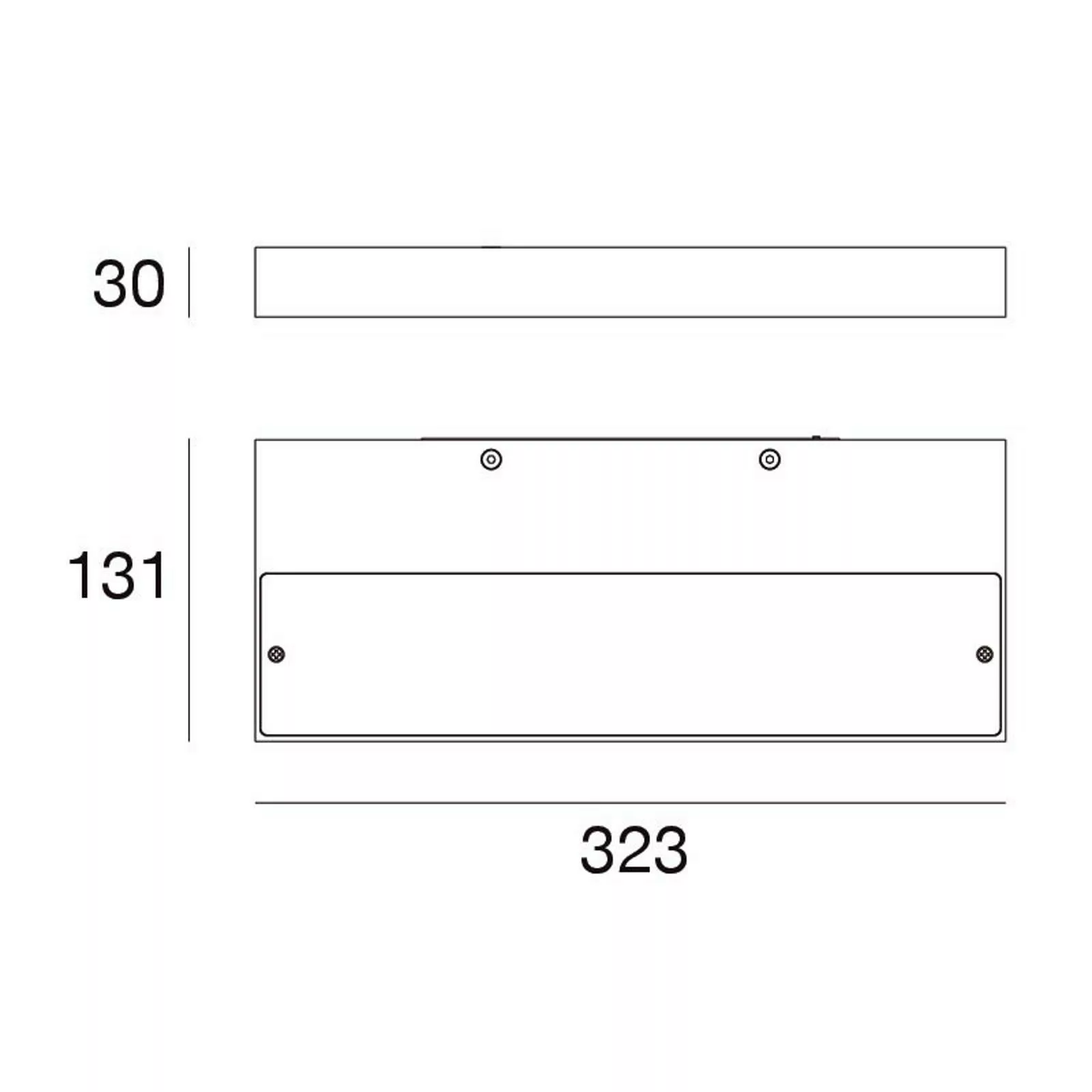 LED-Wandleuchte Regolo, Länge 32,3 cm, weiß günstig online kaufen