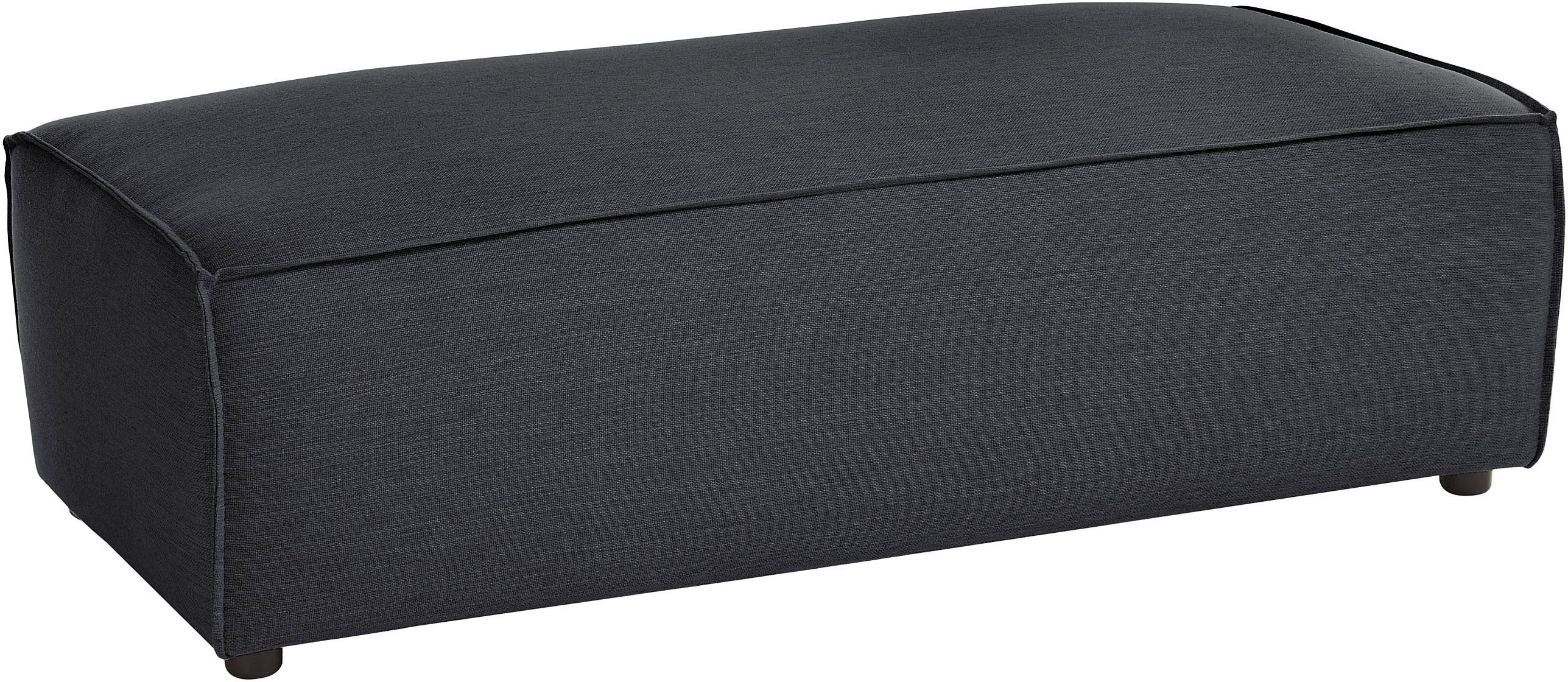 Home affaire Hocker "NEU: SHERWOOD XXL, Polsterhocker, Cord, Webstoff", rec günstig online kaufen
