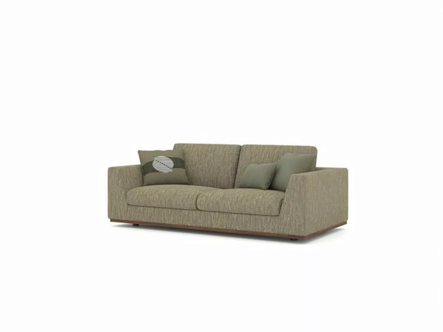 Xlmoebel Sofa Neues grünes Zweisitzer-Sofa mit modernem Textilbezug für das günstig online kaufen