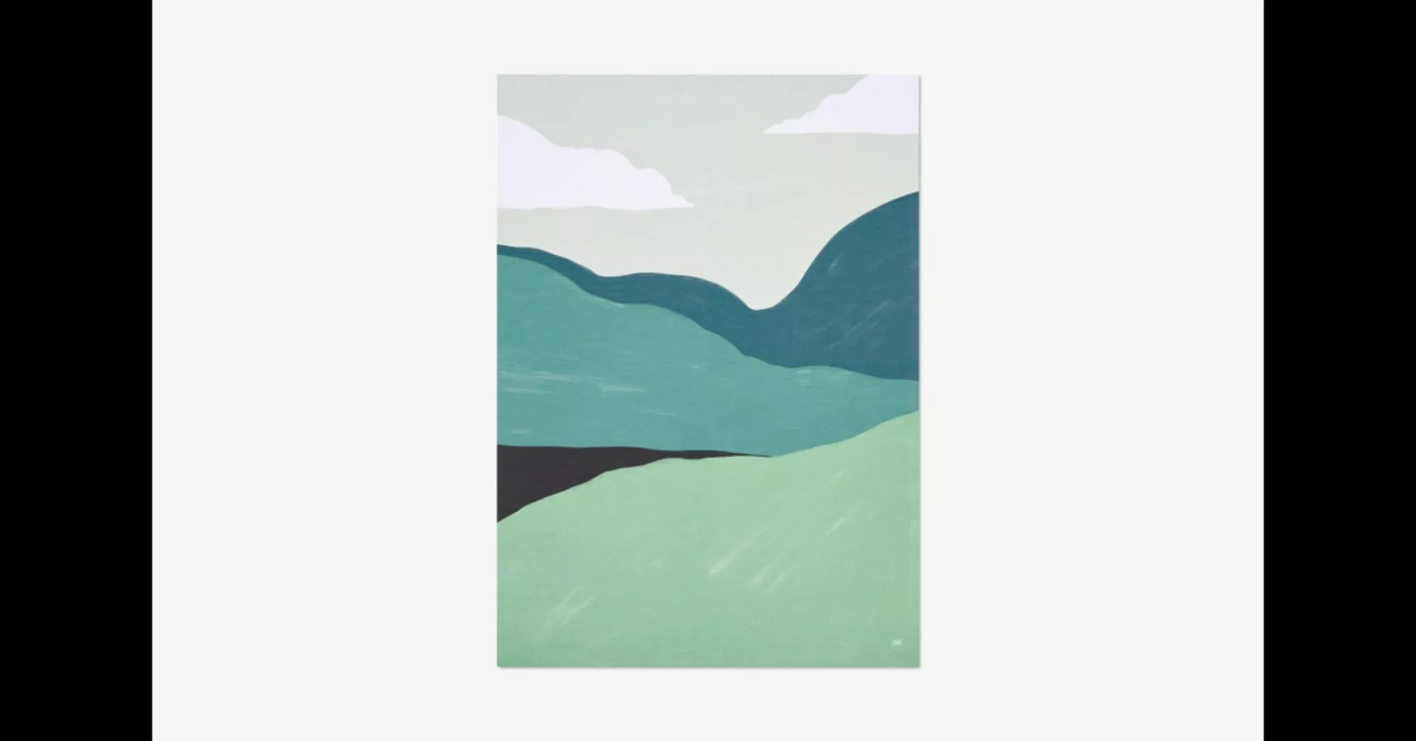 David & David Studio Montagnes Vertes Kunstdruck von Julien Caretti (50 x 7 günstig online kaufen