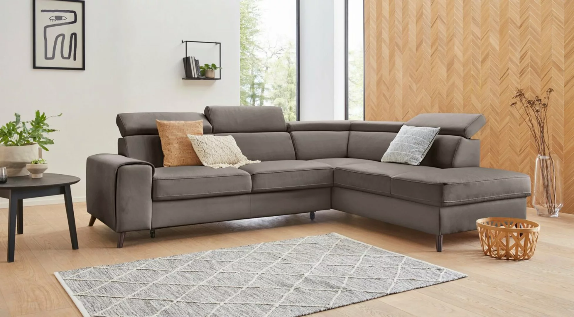 exxpo - sofa fashion Ecksofa Forza, komfortabler Sitzkomfort und aktuelles günstig online kaufen