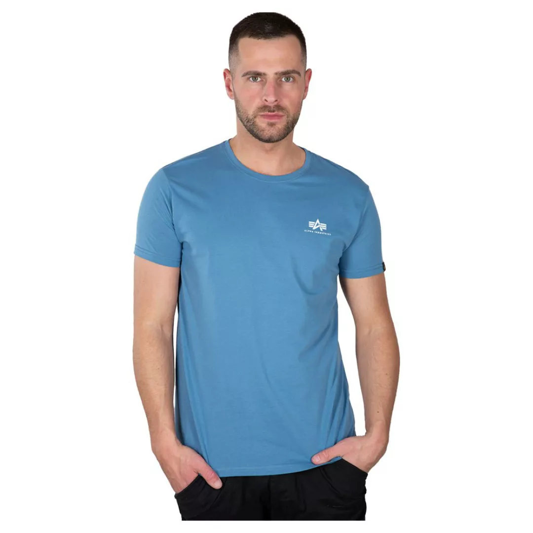 Alpha Industries Basic Small Logo Kurzärmeliges T-shirt 2XL Airforce Blue günstig online kaufen