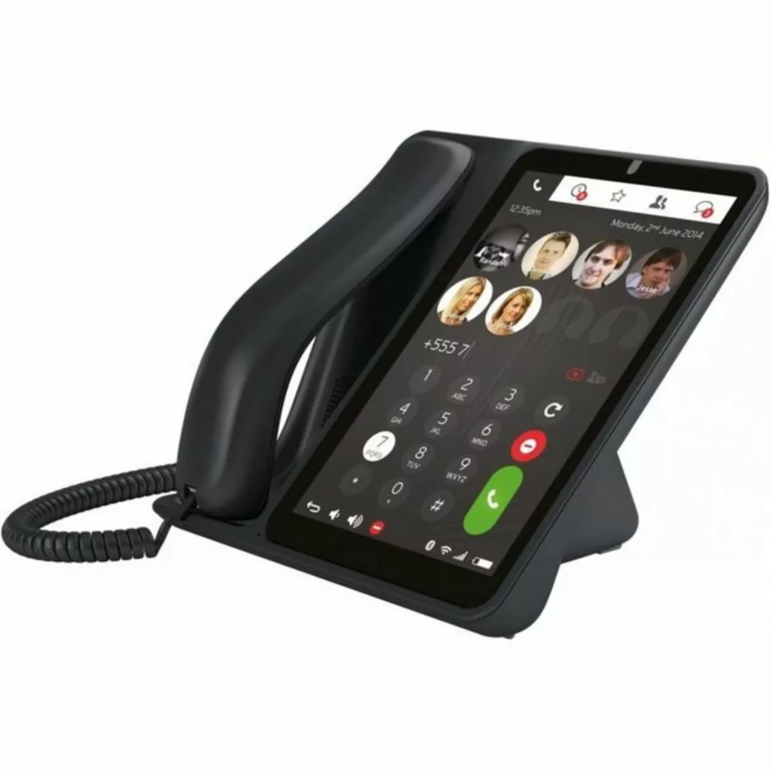 JABLOCOM GDP-08.V003 Raven - Tischtelefon - schwarz Kabelgebundenes Telefon günstig online kaufen