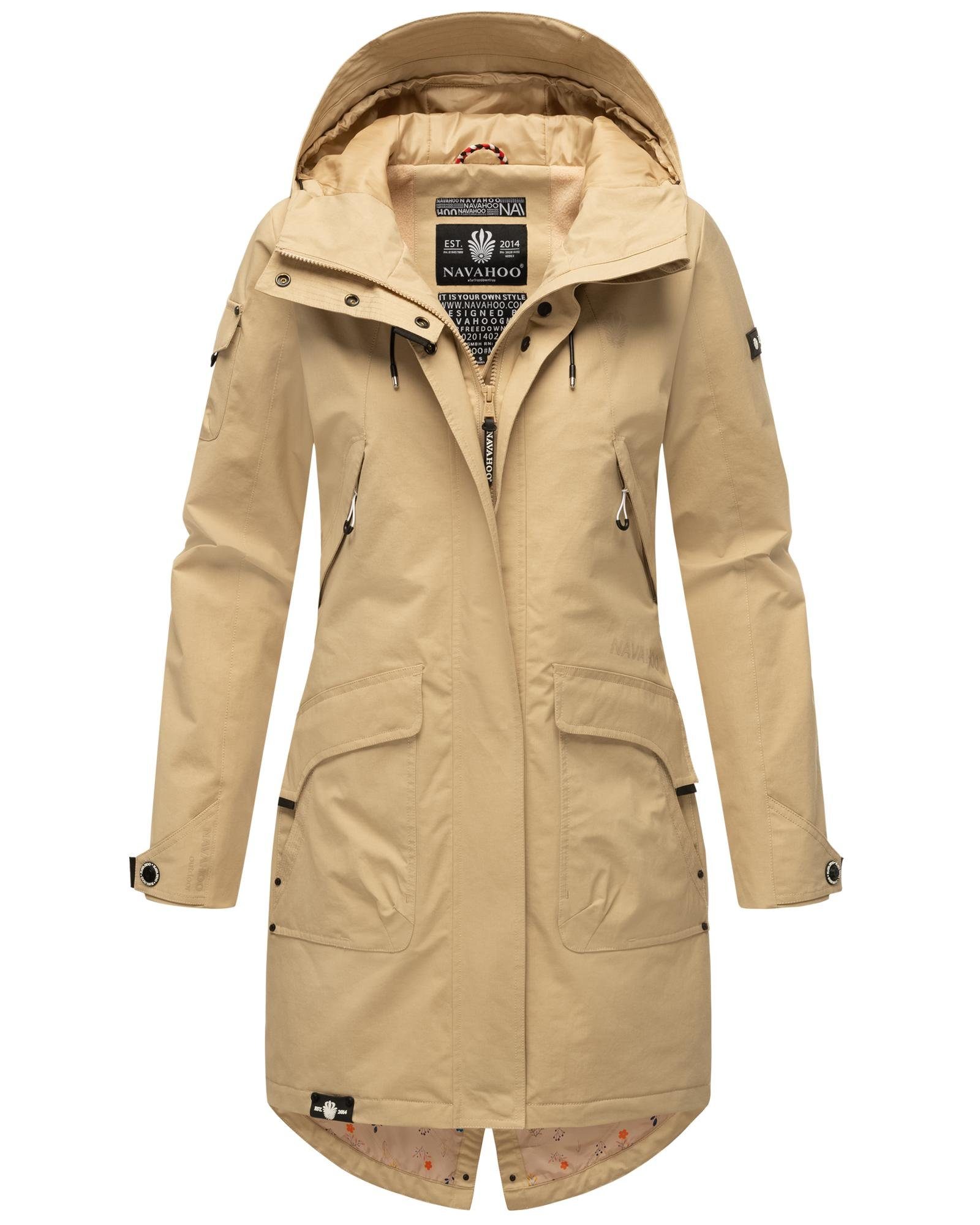 Navahoo Outdoorjacke "Pfefferschote", mit Kapuze, moderne Damen Übergangsja günstig online kaufen