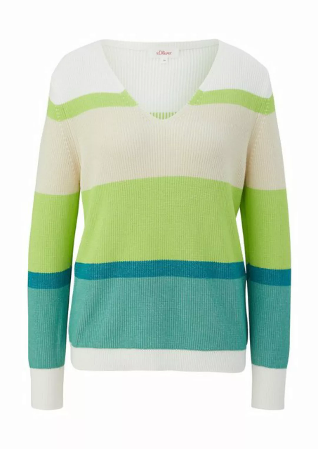 s.Oliver Sweatshirt Strickpullover, GREEN günstig online kaufen