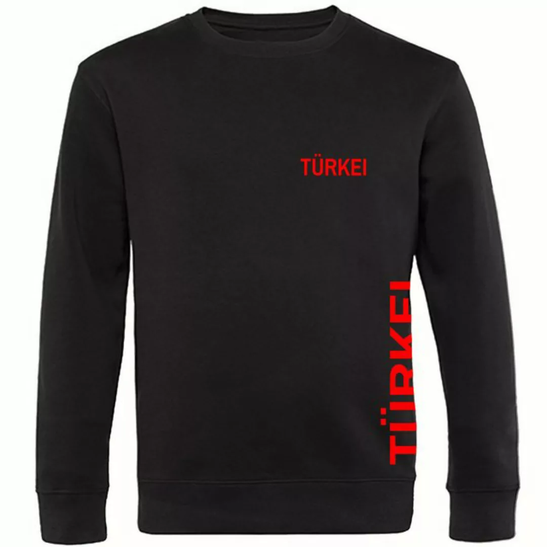 multifanshop Sweatshirt Türkei - Brust & Seite - Pullover günstig online kaufen