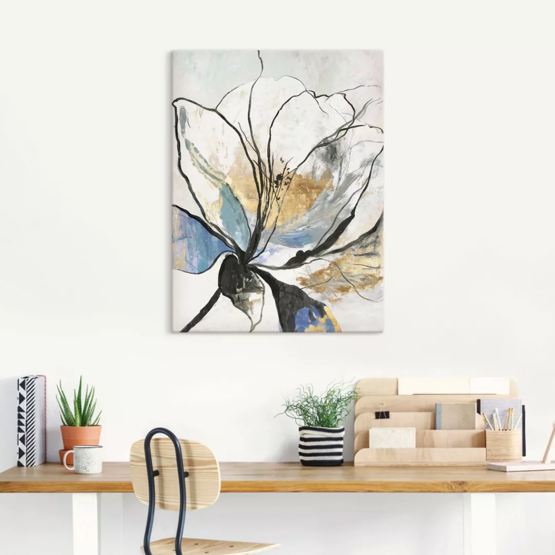 Artland Wandbild »Umrissenes Blumenmuster I«, Blumenbilder, (1 St.), als Al günstig online kaufen