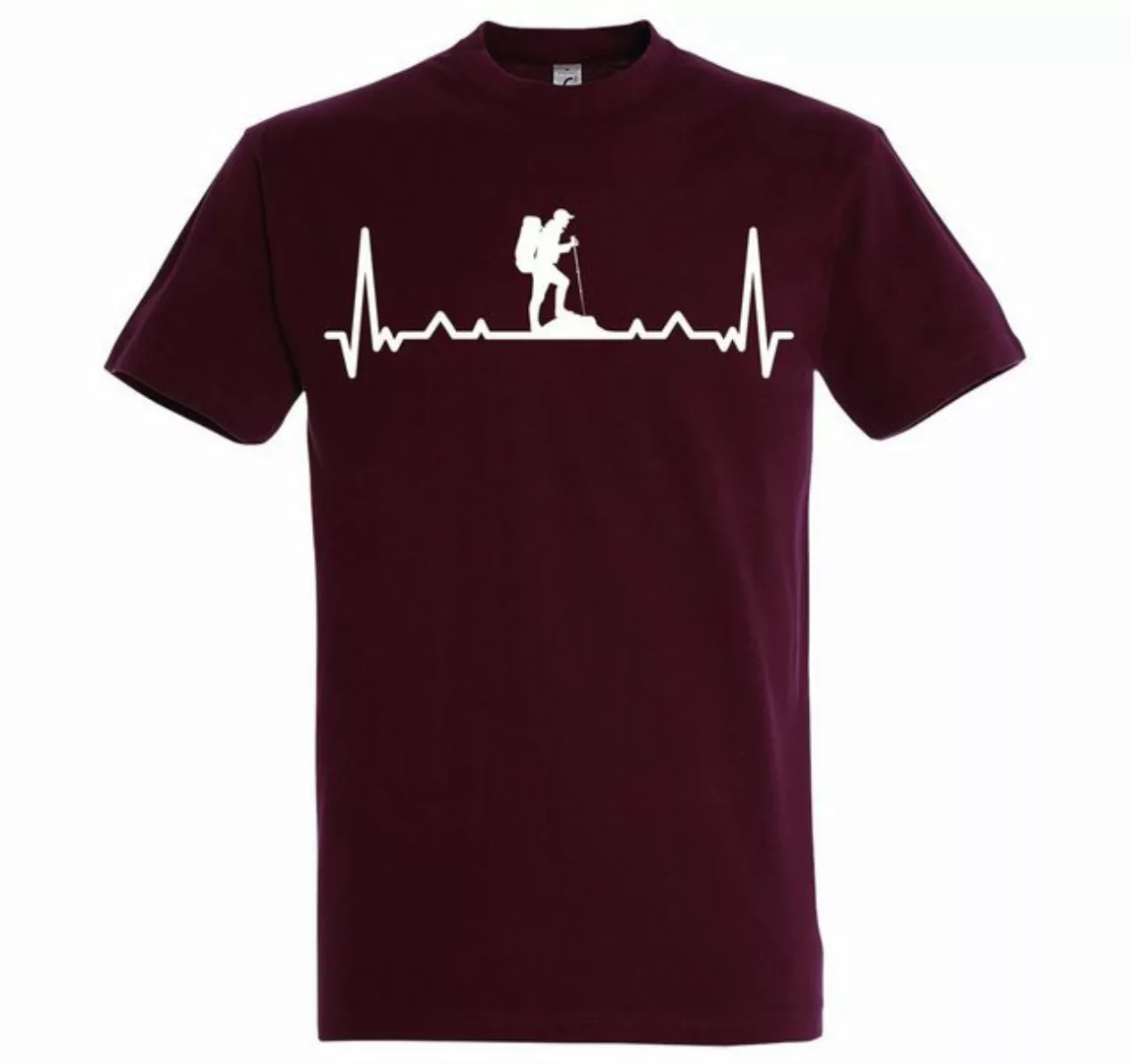 Youth Designz T-Shirt Heartbeat Wandern Herren T-Shirt mit Trendigem Frontd günstig online kaufen