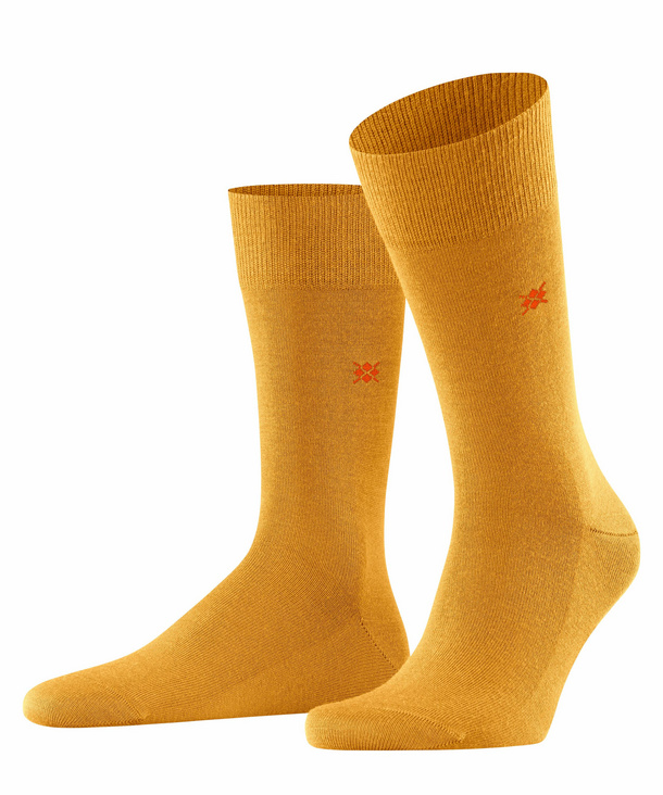 Burlington Leeds Herren Socken, 40-46, Gelb, Uni, Schurwolle, 21007-185302 günstig online kaufen