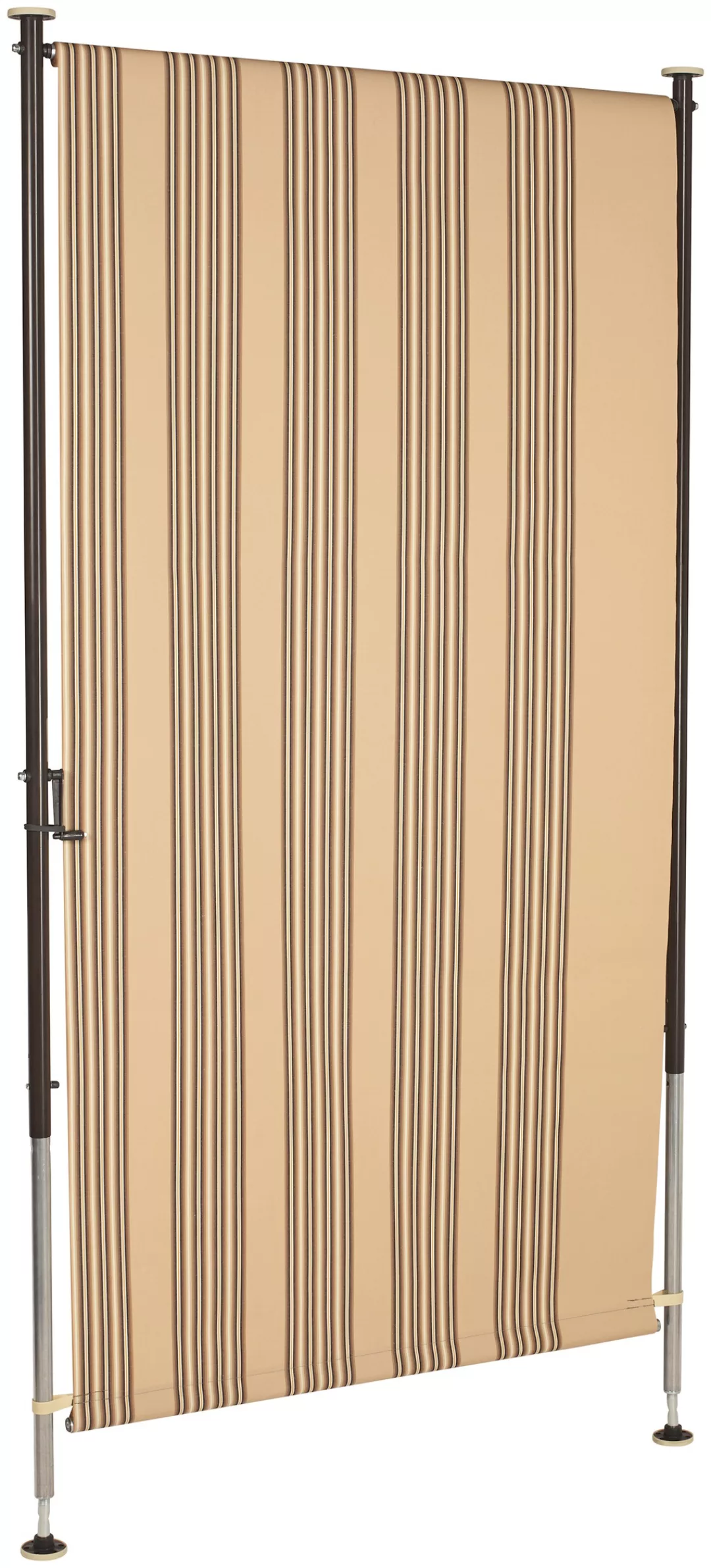 Angerer Freizeitmöbel Klemm-Senkrechtmarkise, beige/braun, BxH: 120x225 cm günstig online kaufen
