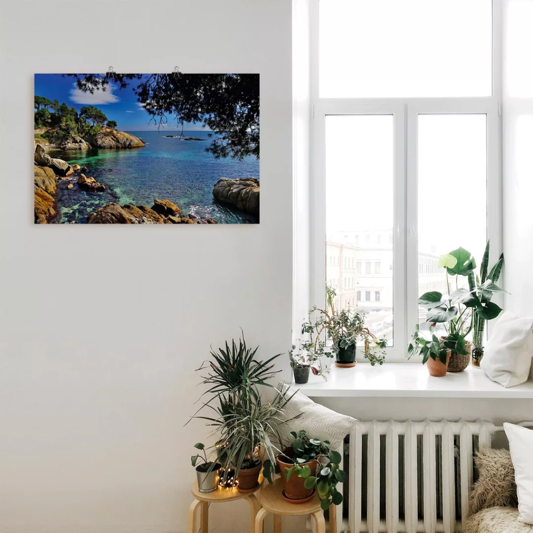 Artland Poster "Bucht an der Costa Brava", Küste, (1 St.) günstig online kaufen