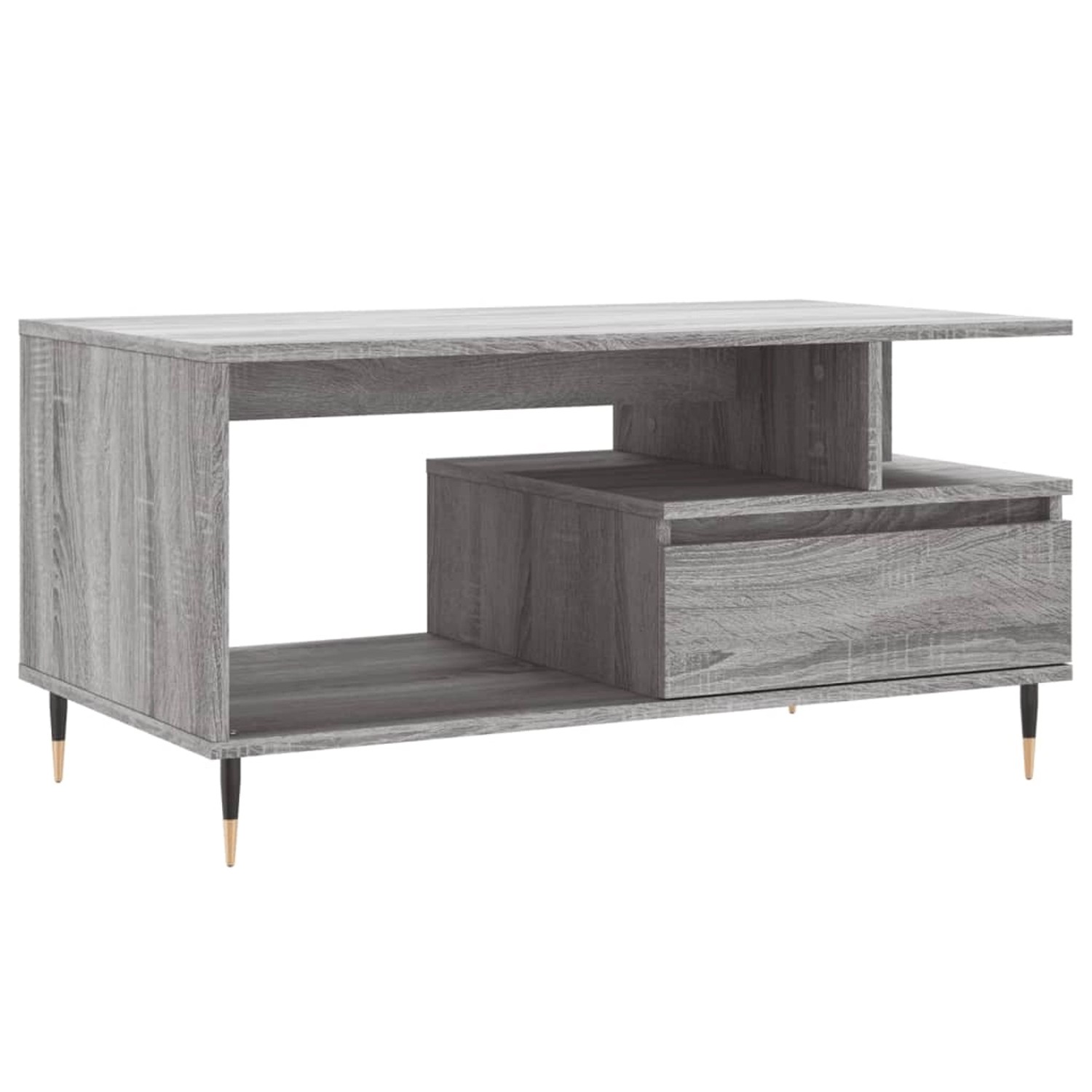 vidaXL Couchtisch Grau Sonoma 90x49x45 cm Holzwerkstoff Modell 4 günstig online kaufen