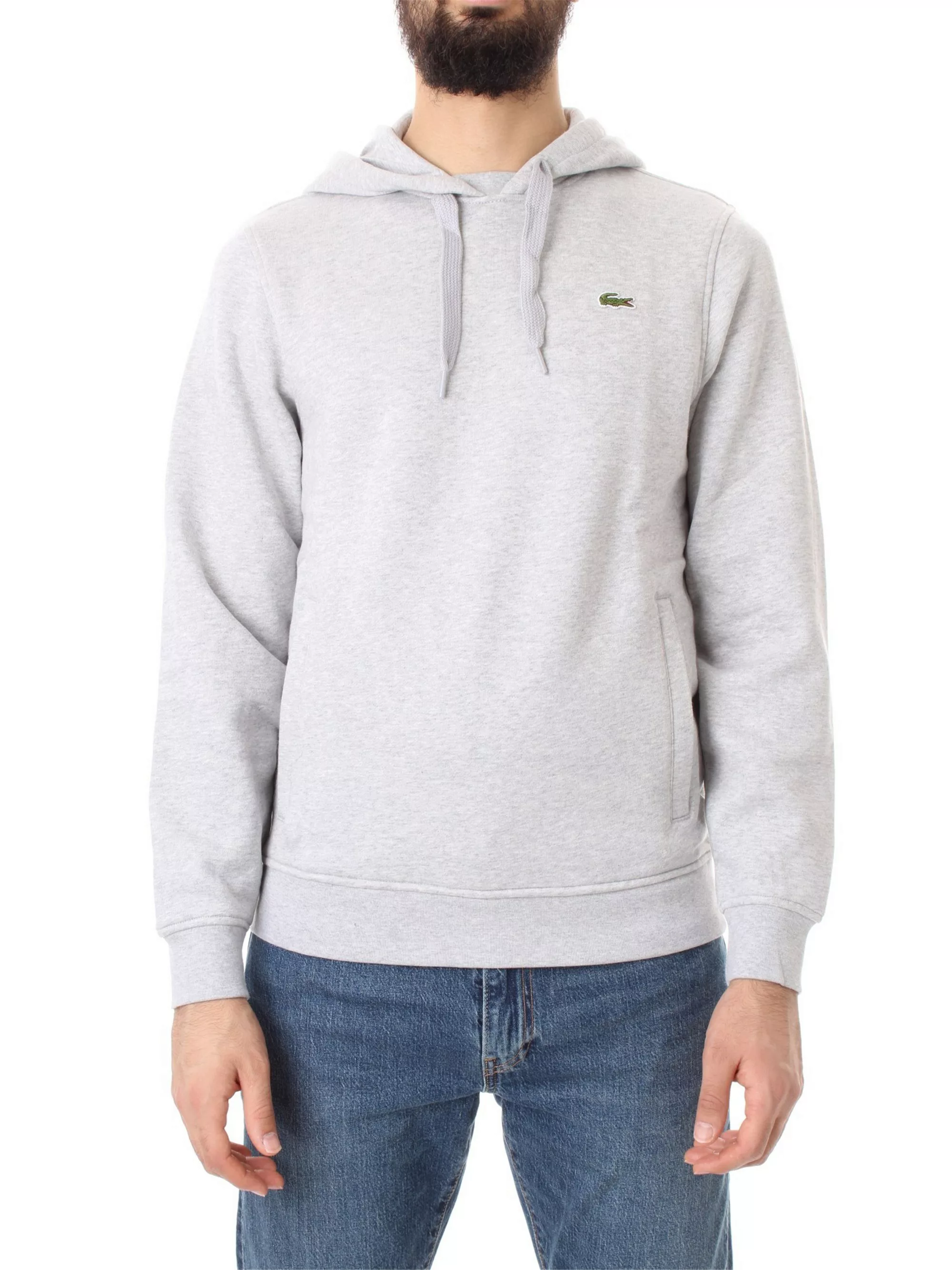 LACOSTE Sweatshirt Herren grau cotone günstig online kaufen