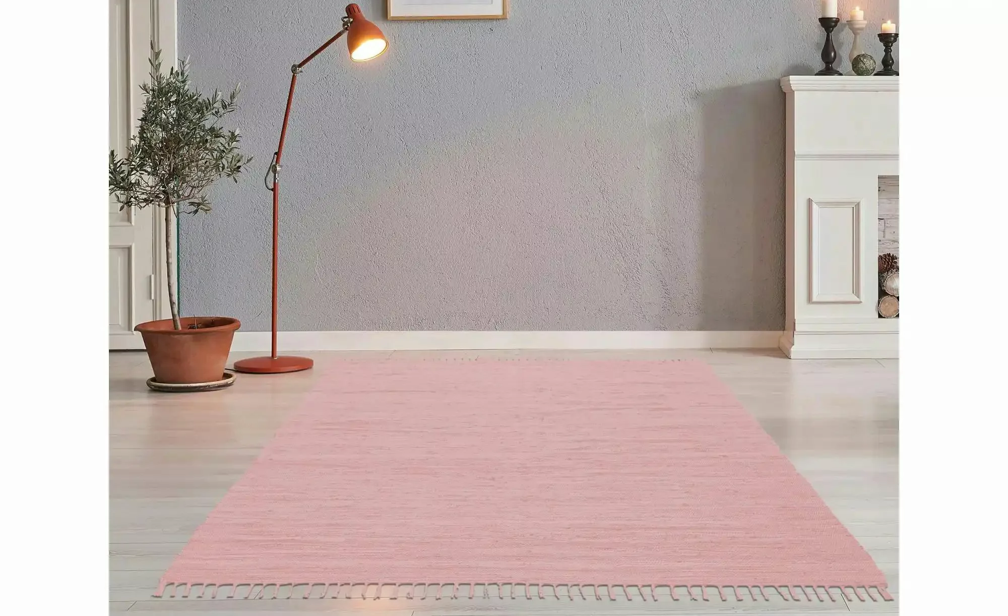 THEKO Teppich  Happy Co ¦ rosa/pink ¦ Baumwolle ¦ Maße (cm): B: 160 H: 0,5 günstig online kaufen