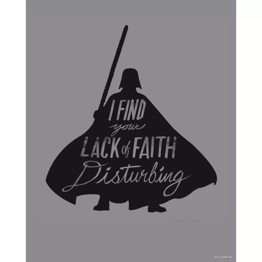 Komar Poster Star Wars Silhouette Quotes Vader Star Wars B/L: ca. 40x50 cm günstig online kaufen