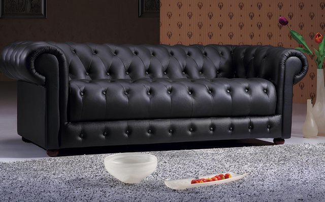 Xlmoebel Sofa Chesterfield-Sofa Couch Polster Designer 3-Sitzer Garnitur So günstig online kaufen