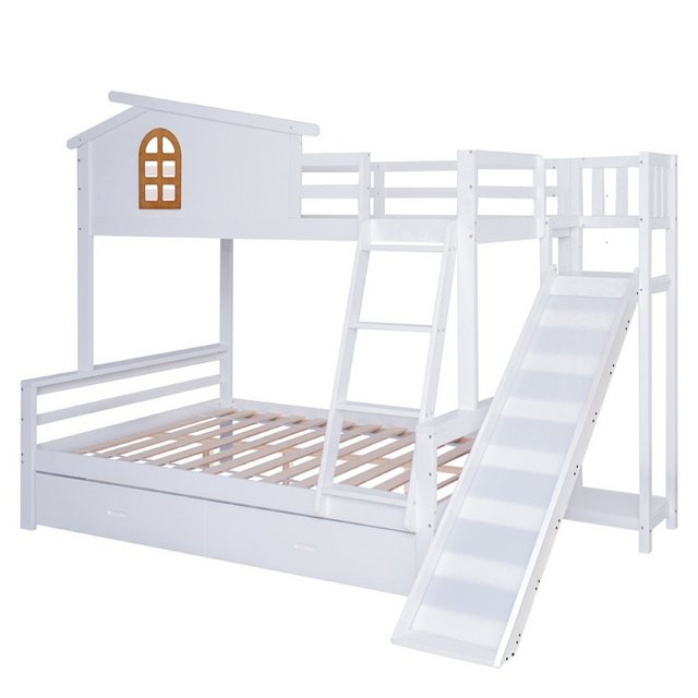 IDEASY Etagenbett 90 x 200 und 120 x 200 cm für 2 Kinder, Holzbett (ohne Ma günstig online kaufen